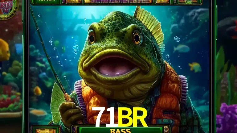Personagem de peixe pescador do popular jogo de slot com tema de pescaria, uma das emocionantes opções de caça-níqueis para jogar e ganhar no cassino 71BR.